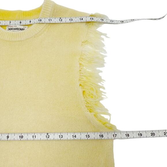 ZADIG & VOLTAIRE Moris C Show Cashmere Sweater Vest XS - Picture 10 of 11